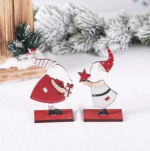 Hot Sale Christmas Tabletop Decorations Woodiness Xmas Table Decoration Christmas gifts For Gift