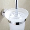 Hot sale chrome toilet brush with holder, toilet cup, decorative toilet brush holder