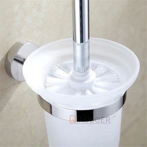 Hot sale chrome toilet brush with holder, toilet cup, decorative toilet brush holder