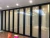 Import hot sale double frosted glass sliding folding partition door office glass partition wall from China