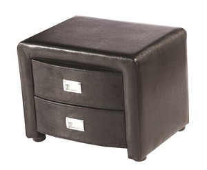 Hot sale faux leather nightstand/high quality PU night table