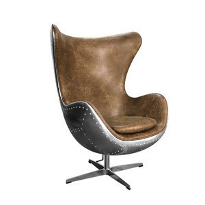 Hot Sale Furniture Hand Crafted Aluminium Rivited Back Aviator Chair