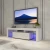 Import Hot sale home living furniture rectangular high gloss white TV stand modern wood led lighting TV stand. from China