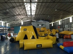 Hot sale inflatable paintball field arena/paintball bunker/paintball boxes for adults and kids