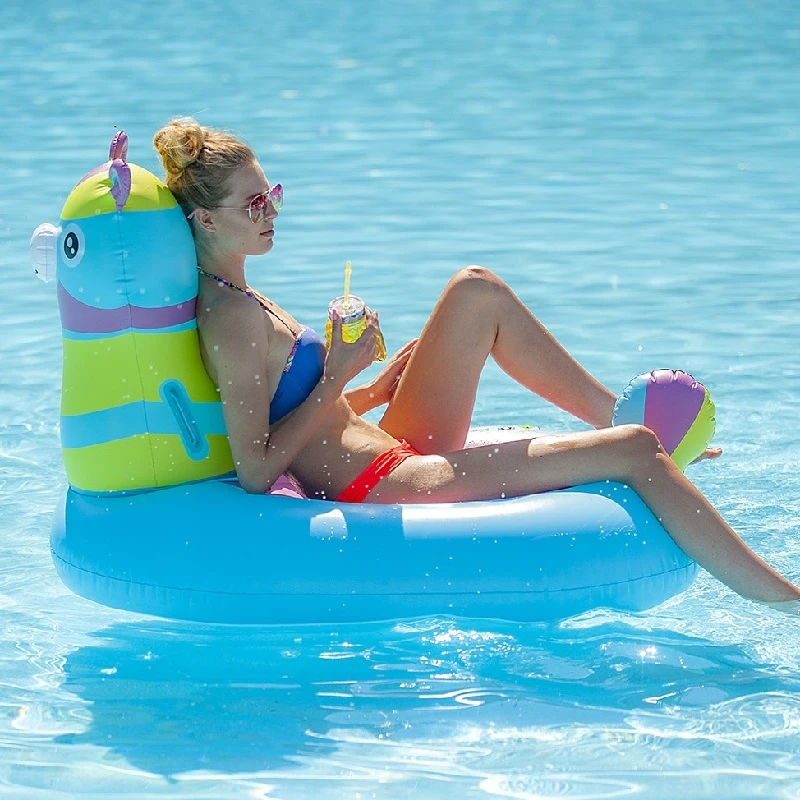 Hot sale New Llama Inflatable Alpaca Adult Swimming Pool Float Rider on swim floatie toys