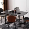 Hot Sale New Luxury Dining Room Furniture Dining Tables, Italy Imported Rock Beam Table Marble Dining Table Set Modern