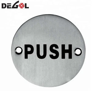Hot sale stainless steel square pull indication door sign plate