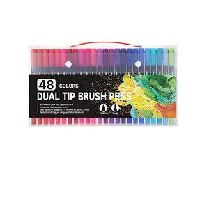 Hot sale watercolor brush pen set calligraphy pen soft brush paint marker pen art supplies