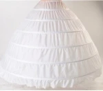 Hot Sale White 6 Hoops Underskirt Petticoat For Ball Gown Accessories WF943