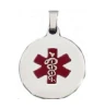 Hot selling 316L stainless steel customized medical ID tag pendant for European and USA