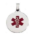 Hot selling 316L stainless steel customized medical ID tag pendant for European and USA