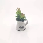 Hot Selling Artificial Flowers, Multi-flesh,white Ceramic artificial plant pot, Household High-grade Decorative Ornaments