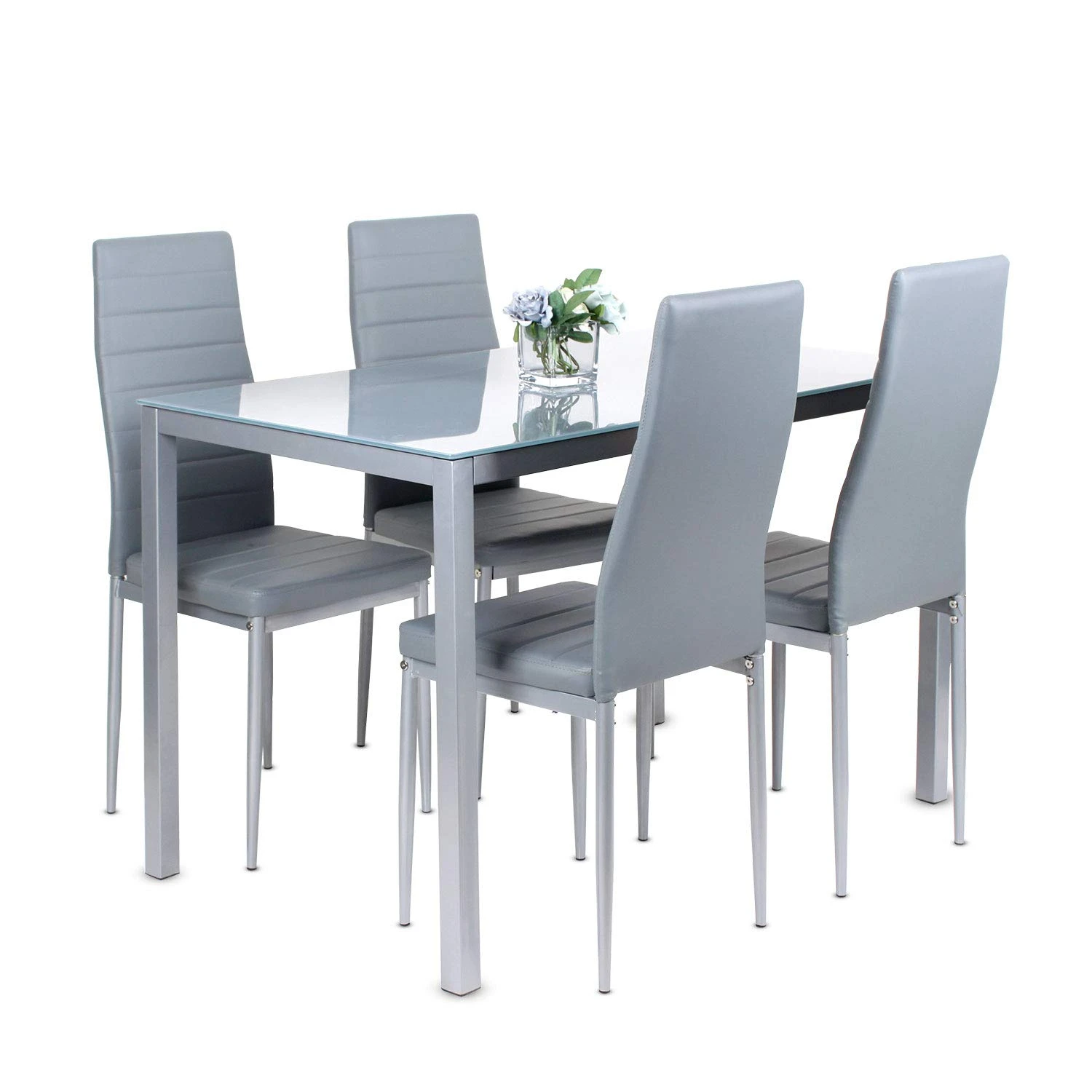 Hot selling grey table sets 6 chairs dining tables set dinning room furniture sets chair