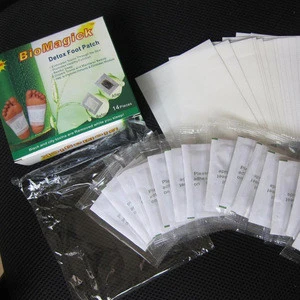 hot selling health care detox foot patch for sub-health person(Biomagick brand,14pcs/box)