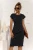Import Hot Selling O  Neck Short Sleeve Knot Waist Fit Design Pencil Knee Mid Length Summer Women Career Lady Dress from China