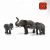 Import hot selling realistic natural world set wild animal toys for children from China