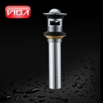 Hot Selling Solid Brass Chrome Pop Up Drain For Basin Sink