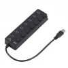 Hot style usb 3.0 hub High quality 7 port usb hub with  On/Off Switches  for PC Factory price usb hub