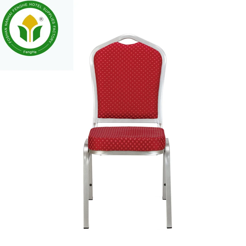 Hotel furniture luxury metal fabric cheap wedding chair hotel used banquet chair dining chair