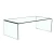 Import hotel luxury modern tea corner center table square tempered clear bent curved glass coffee tables from China