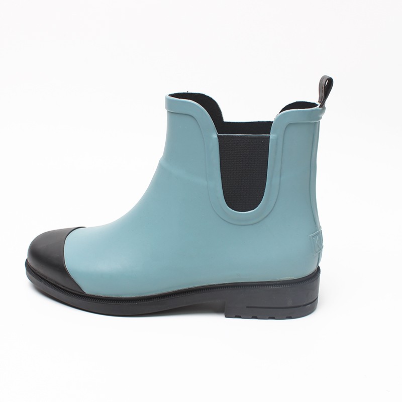 Hotsale Designable Ankle Rain Boots With Elastic Fo Ladies Rubber Boots