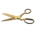 Import household good quality professional industrial mini sewing dressmaking shears vintage golden fabric cutter tailor scissors from China