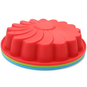 Household Heat Resistant Flower Bread Pie Flan Tart Birthday Party Baking Silicon Cake Mold