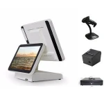 Hspos All In One Pos System Touch Screen Monitor 156 Inch Scanner Thermal Printer For Shoes Shop Coffee Bar