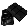 Ice Cube tray Food-grade Safety Materials 6 Cavities Black Silicone Ice Cubes Tray