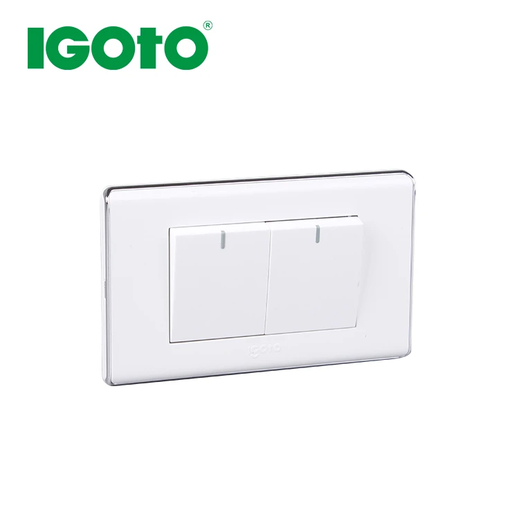 IGOTO American standard 2G 1way switch 10A home electrical wall switch