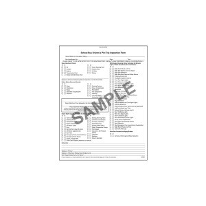 Illinois School Bus Driver Vehicle Inspection Report NCR Book 20-pk. - 2-Ply Carbonless, 8.5&quot; x 11&quot;, 31 Sets of Forms Per Book