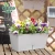 Import Indoor herb rectangular window box long plastic vegetable pots resin planter from China