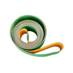 Industria 100  Green Yellow high speed Flat Nylon Transmission Belt