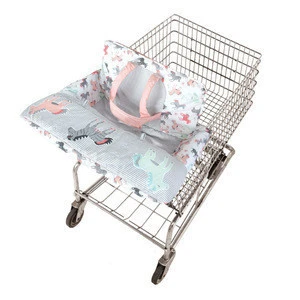 Infant High Chair Cover Toddler Grocery Cart Cover 2 in 1 Baby Shopping Cart Cover For Baby