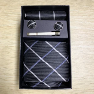 Inventory Polyester silk 8CM Neckties set with gift box for men