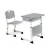 Import Iron child school furniture desk and chair set from China