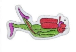 Iron On Embroidered Patch Motif Applique Diver DIY Decoration Sew Jeans Jacket Clothing Handbag Shoes Caps Crafts Project