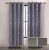 Import Jacquard printed ready made curtains grommet linen window curtains living room curtain from China