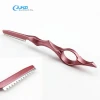 Japanese Blade Steel Hair Razor Styling Thinning Hair Cutter Scraper Barber Thin Knife Color Razor Customized Logo