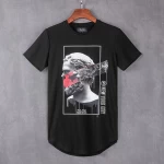 JET FUEL Promotional Tee-Shirt Graphic Tees shirt homme coton T-Shirt Wholesale White Tshirt With Rounded Bottom T Shirt Cool
