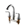 JOMOO Double Handles 8 Inch Widespread Bathroom Sink Faucet Classical 3 Holes Solid Brass Deck Mounted Lavatory Faucet