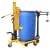 Import JX350 Hand move pallet truck manual drum Carrier lifter oil drum trolley from China