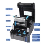 JY supplier direct thermal printer digital shipping label print thermal transfer ribbon printer for roll fanfold label