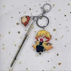 Kawaii Cute Cartoon Kuromi Acrylic Pendant Decoration Sanrio Keychain