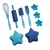 Import kids cooking and baking set 17pcs silicone cupcake cups brush spatula cookie cutter from China