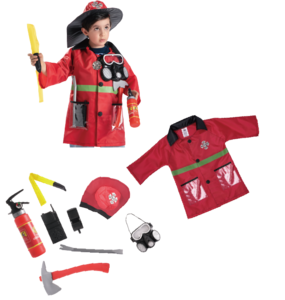 Kids Fireman Uniform For 2020 New Fireman Toy Set With Clothes And Hat