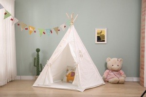 Kids Foldable Teepee Play Tent with Carry Case