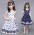 Import Kids Princess Dresses 3 -12 Years Girls Polka Dot Dress Summer Sleeveless Bow Ball Gown Clothing from China