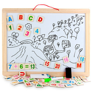 Kids Toy Organizer 2020 New Learning  Painting Writing Double-Sided Magnetic Drawing Board Toys For Education
