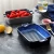 Import Kitchenware rectangle deep blue nordic ware ceramic bakeware / bakeware set with double handle from China